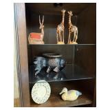 LOT OF FIGURAL ANIMALS / DECOR GAZELLE GIRAFFES