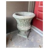 LARGE CONCRETE PLANTER ON FRONT PATIO