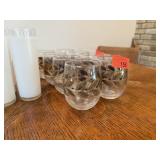 8 VINTAGE FEDERAL ROLY POLY MID CENTURY GLASSES