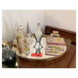 VANITY MIRROR / PERFUME BOTTLE ETC