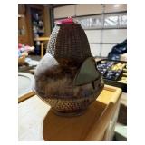 VINTAGE HANGING POTTERY ASHTRAY