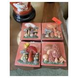 2PC HEAVY OWL BOOKENDS / TILES