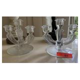 PAIR OF VINTAGE TIFFIN CANDLESTICKS / HOLDERS
