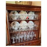 VERY LARGE LOT OF ETCHED GLASSWARE / GLASSES