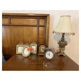 THE THREE FRAMES ON THE LEFT & 1 LAMP RIGHT
