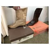 2PC VINTAGE ECLIPSE ITALIAN BOOTS SZ 8