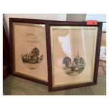 2PC STRATFORD UPON AVON PRINTS ANNE HATHAWAY MORE