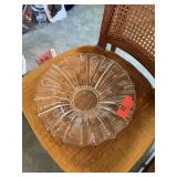 VINTAGE GLASS CENTERPIECE BOWL