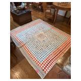 LARGE HANDMADE QUILT QUILTED BLANKET