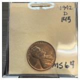 1942-D WHEAT PENNY CENT HIGH GRADE