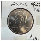2012-D JFK HALF DOLLAR HIGH GRADE