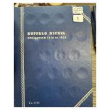 BUFFALO NICKEL COIN ALBUM 17 DIFFERENT W RED