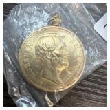 ABRAHAM LINCOLN TOKEN W BEZEL / PENDANT