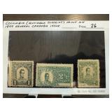 COLUMBIA ANTIOQUA DISTRICT COLUMBIA 1899 STAMPS