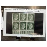 GERMANY WW2 HITLER MINT STAMP BLOCK NH