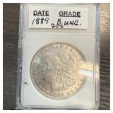 1889 MORGAN SILVER DOLLAR BETTER