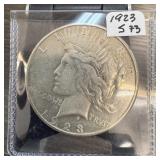 1923-S PEACE SILVER DOLLAR