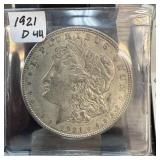 1921-D MORGAN SILVER DOLLAR