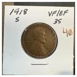 1918-S WHEAT PENNY CENT