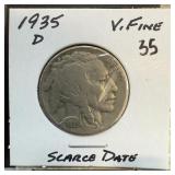 1935-D BUFFALO NICKEL SCARCE DATE