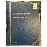 JEFFERSON NICKEL COIN ALBUM 21 DIFF 39 F,S