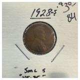 1928-S WHEAT PENNY CENT SMALL S