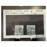 GERMANY US & BRIT ZONE 1948 OVERPRINT LOW ERROR