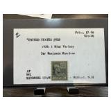 1938 #828 24C BENJAMIN HARRISON STAMP