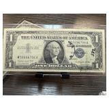 1957-A $1 SILVER CERTIFICATE POSTMARKED
