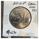 2010 JFK HALF DOLLAR GEM UNC