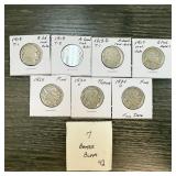 QTY 7 MIXED DATE BUFFALO NICKELS BETTER