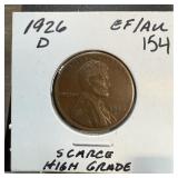 1926-S WHEAT PENNY CENT HIGH GRADE
