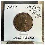 1927 WHEAT PENNY CENT HIGH GRADE