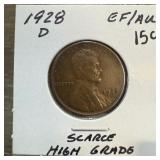 1928-D WHEAT PENNY CENT SCARCE HIGH GRADE