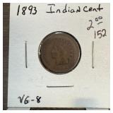 1893 INDIAN HEAD PENNY CENT