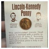 LINCOLN / KENNEDY STAMPED CENT
