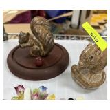 PIGEON FORGE POTTERY MOUSE / & CERAMIC SQUIRREL