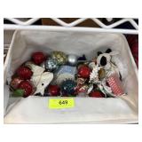 LARGE LOT OF CHRISTMAS ORNAMENTS