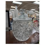 FABULOUS LG AMERICAN BRILLIANT CRYSTAL PUNCHBOWL