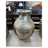 LARGE INDIAN METAL VASE