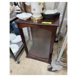 LARGE GLASS FRONT DOLL CABINET