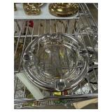 VINTAGE MID CETURY GOLF THEME SILVERPLATE ASHTRAY