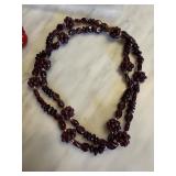 GARNET BEADED NECKLACE