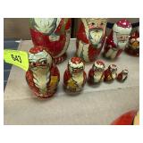VINTAGE CHRISTMAS RUSSIAN MATRYOSHKA DOLL