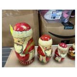 VINTAGE CHRISTMAS RUSSIAN MATRYOSHKA DOLL