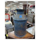 VINTAGE METAL DAIRY MILK CAN & CABINET