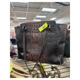 BRAHMIN ALLIGATOR LEATHER BAG PURSE NOTE