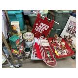 CONTENTS OF SHELF LOT OF CHRISTMAS