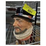 VINTAGE ROYAL DOULTON CHARACER TOBY JUG BEEFEATER