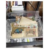 LOT OF ANTIQUE EPHEMERA / POSTCARDS